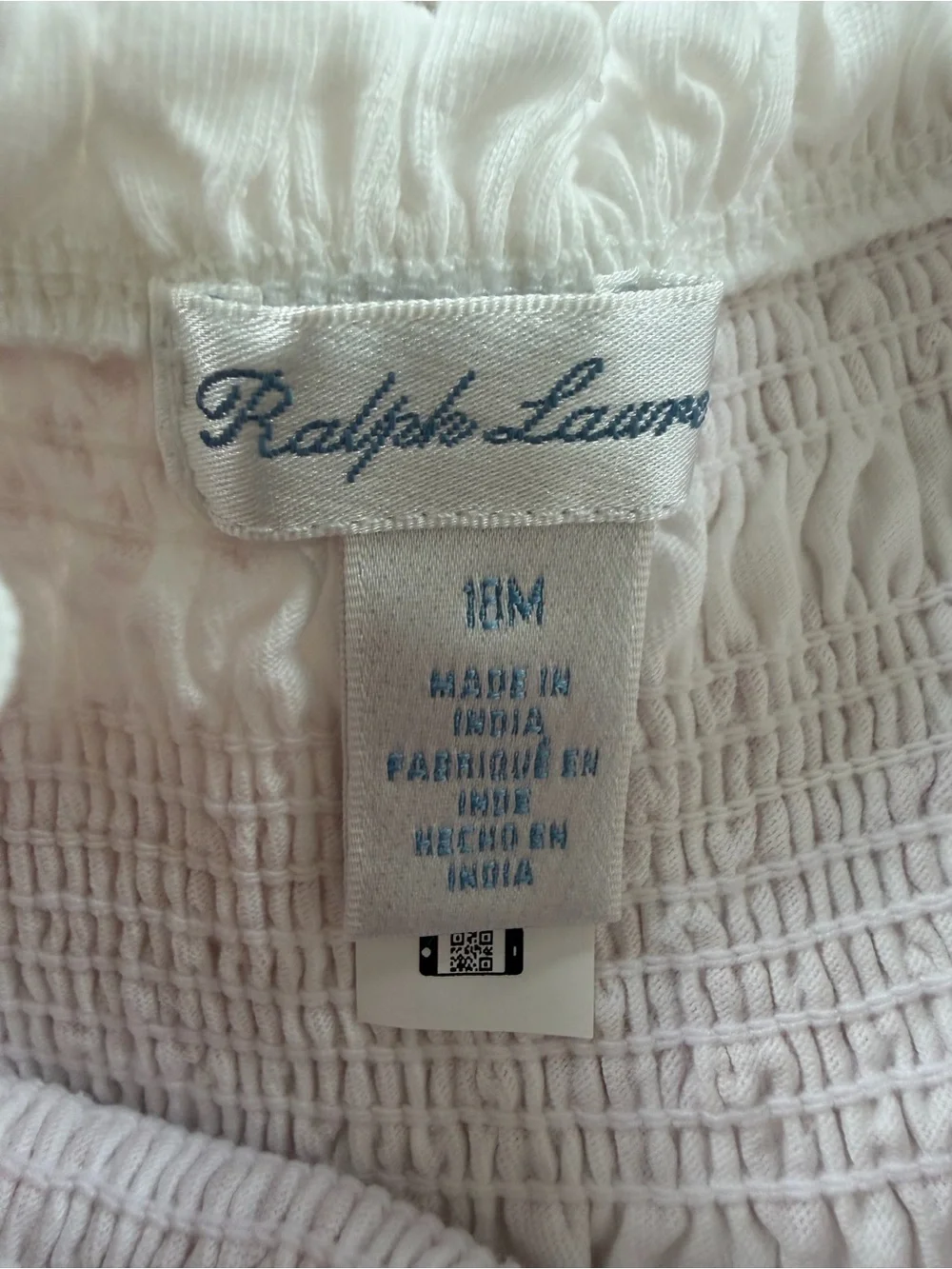 Ralph Lauren White Tiered Dress with Red Embroidery and Bloomers